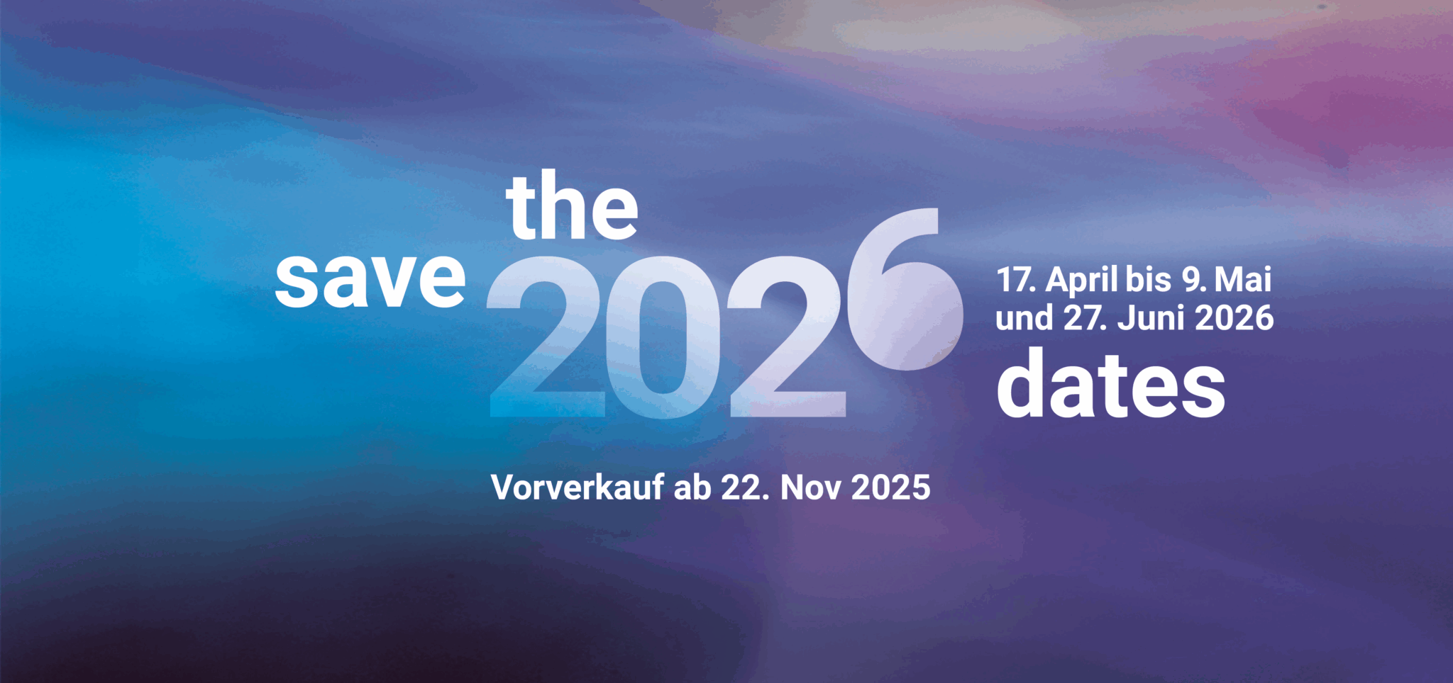 Save the Date: Jazzfest Bonn 2026, vom 17. April bis 9. Mai und am 27 Juni 2026! Vorverkauf ab 22. November 2025.