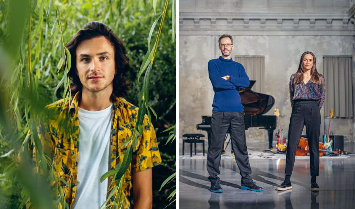 Beschreibung: Collage aus Promofotos von Rob Luft / David Helbock & Julia Hofer für das Jazzfest Bonn 2026. © Dave Stapleton / Severin Koller