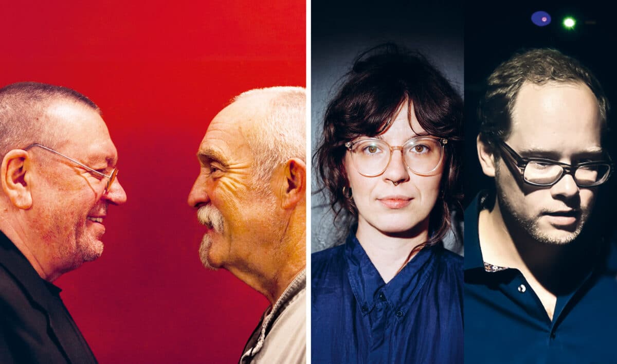 Collage aus Promofotos von Günter Baby Sommer & Ulrich Gumpert und Theresia Philipp & Sebastian Scobel für das Jazzfest Bonn 2026. © Tobias Sommer / Niklas Weber / Ernst Luk