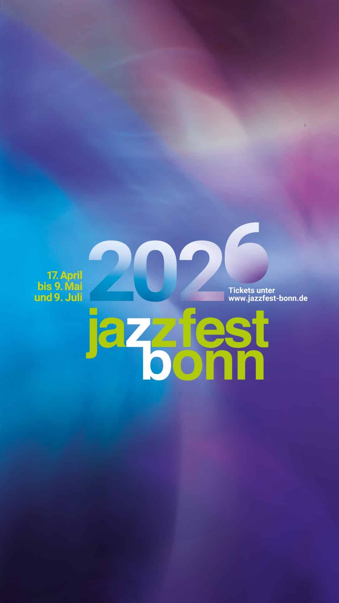 Jazzfest Bonn 2026: 17. April bis 9. Mai & 9. Juli 2026