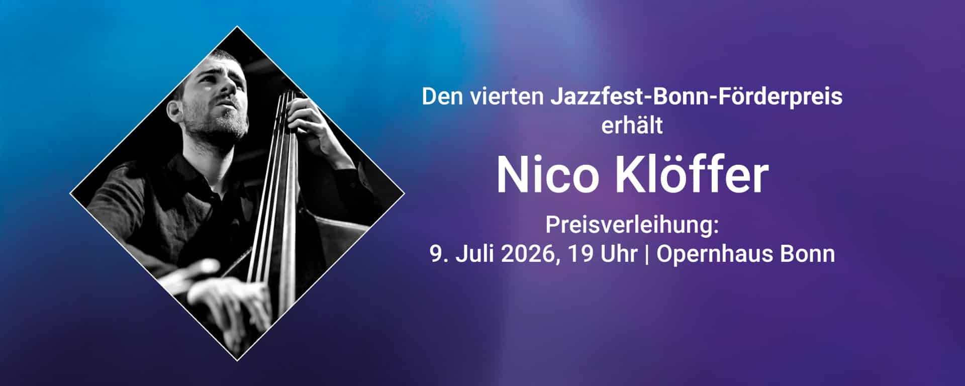 Slider Jazzfest Bonn-Förderpreis 2026 Nico Klöffer